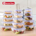 10PCS Borosilicate Kitchen Storage Glass Food Container